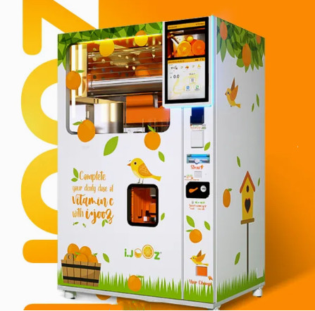 Customizable Automatic Juice Vending Machine With LED Lighting System