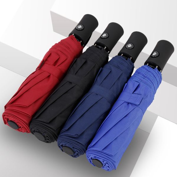 Umbrella Product 3 Folding 210T Polyester with ABS Plastic Handle and Waterproof Design