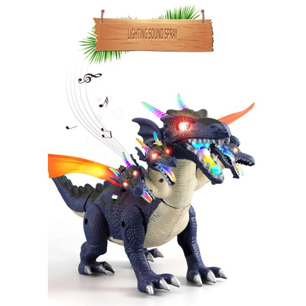 PVC Electric Dinosaur Toy for Children Age Range 0 to 24 Months Sound and Light Effects