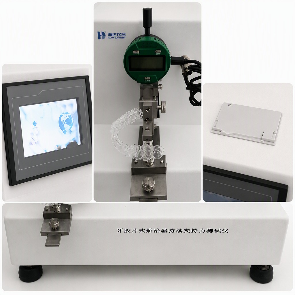 Dental Aligner Clamping Force Tester Clear Aligner Testing Machine Equipment Orthodontic Force Gauge 0.001N Resolution Precision