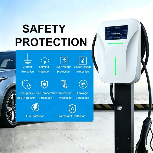 Economic 7.4kW Wallbox EV Charger with Type 2 Interface and IP54 Rated for Residential Use
