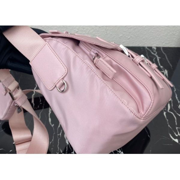 Triangle Logo Luxury Canvas Bag , Adjustable Nylon Shoulder Strap Luxury Messenger Bag