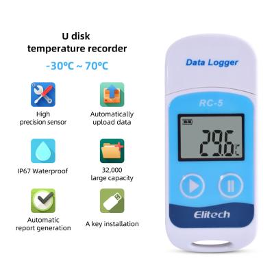 Registador de dados da temperatura de Elitech