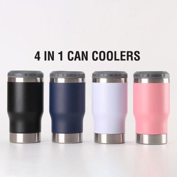 Metal Can Cooler Blank Sublimation 4 in 1 Drink Holder for Sublimation Printing