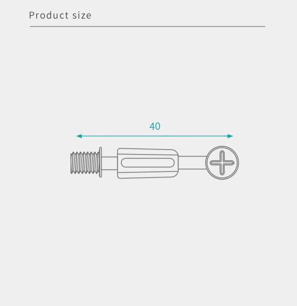 Nickel Plated Minifix Connecting Bolts High Strength For Knockdown Furniture
