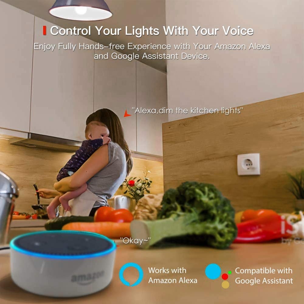 Шарик СИД Tuya Alexa 10W E27 E26 B22 Dimmable умный Wifi RGB + белый