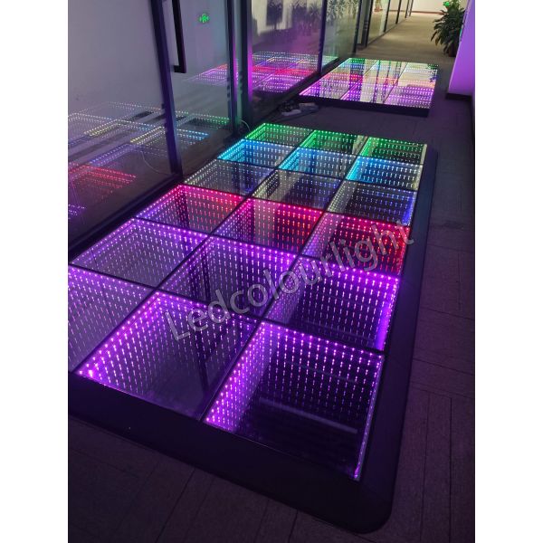 Wedding Party Event Decorative Magnetic 3D Infinity Mirror Light LED Dance Floor