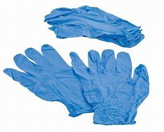 4 Mil Nitrile Blue Protective Disposable Gloves Chemical Resistant