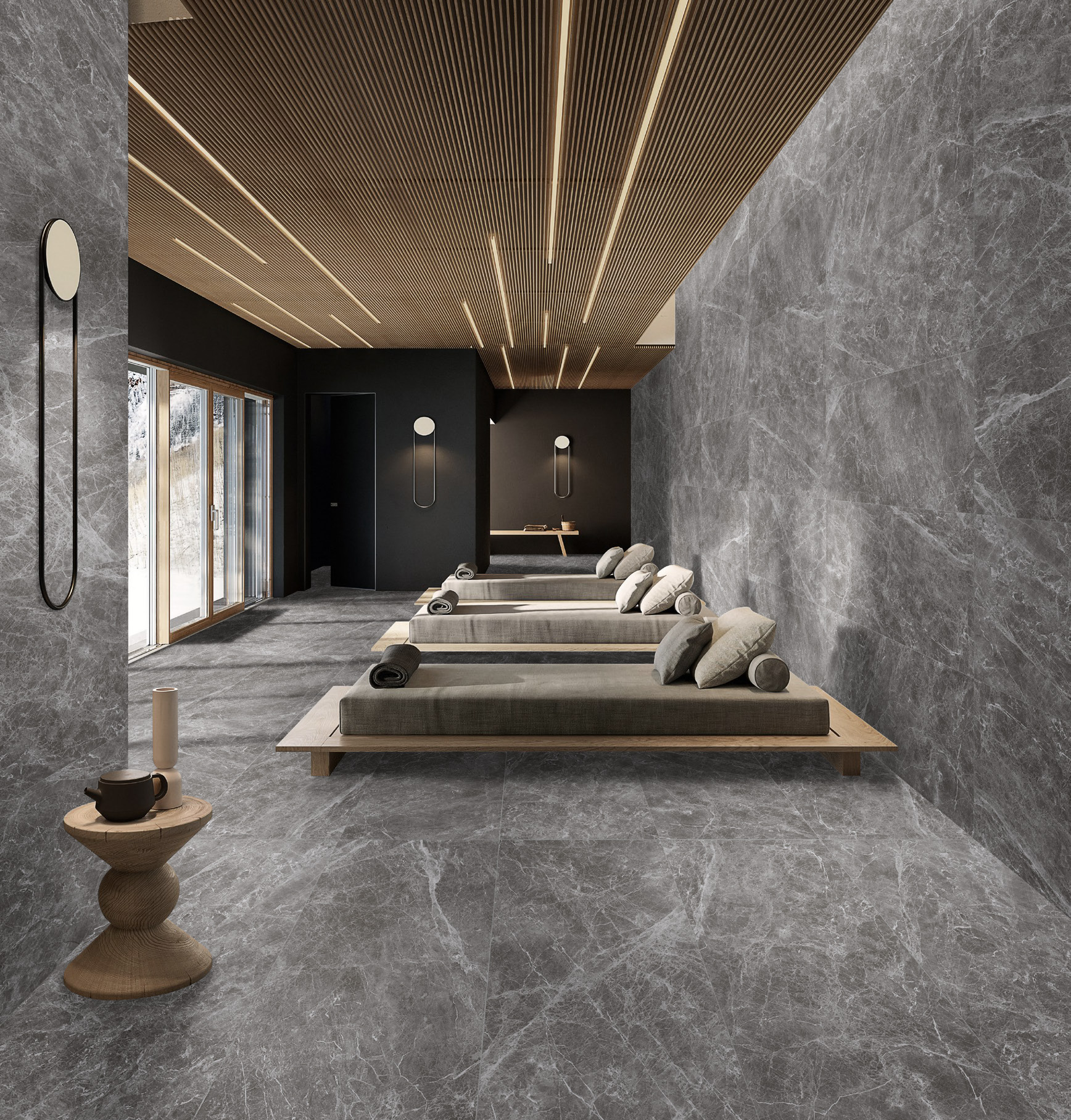 Stream Textured Stone Glazed Tile