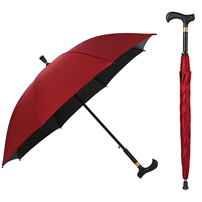 Multi Functional Walking Cane Umbrella Anti Slip For Elderly
