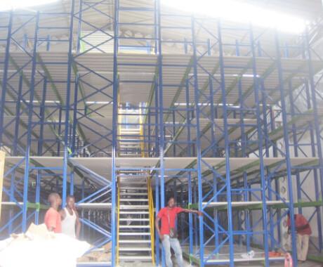 Depth 900mm Mezzanine Platform System Mezzanine Floor Warehouse For Cold Room