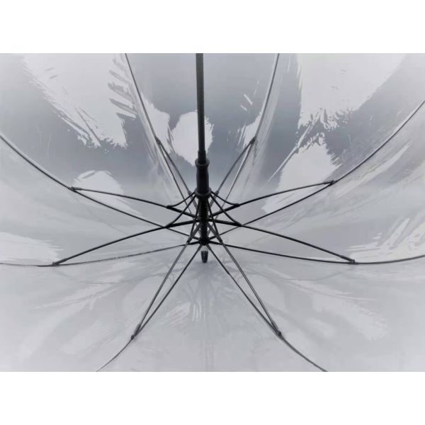 Extra Large Windproof PVC Umbrella Transparent Golf Umbrella with Personalized Logo