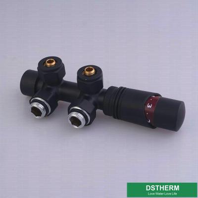 Tipo mais pesado Shinning temperatura termostática TRV de bronze reto da cor preta H com cabeça da válvula do radiador