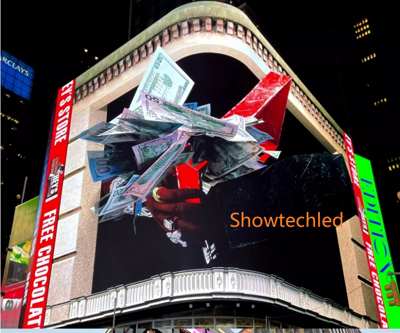 СИД фасада средств массовой информации рекламы экрана цифров дисплея СИД 20kg на открытом воздухе 3D 5.95mm