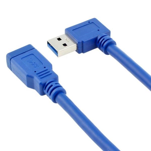 High Speed 5Gbps 90 Degree Right Angle USB 3.0 Type A Male to Female USB 3.0 Extension Cable