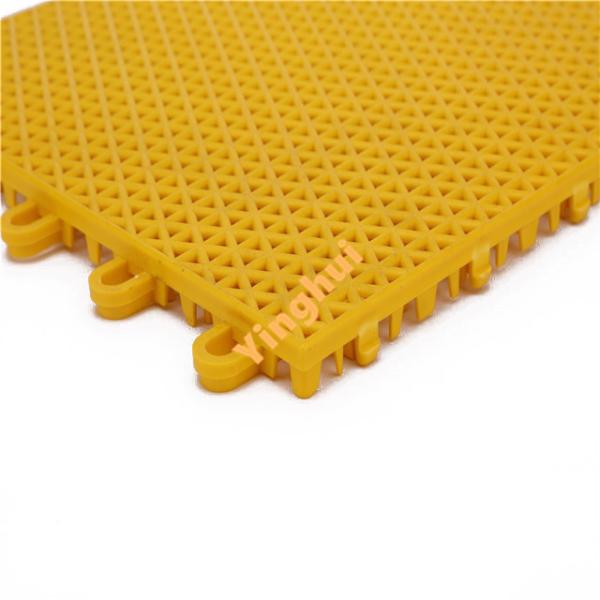 Customized Triangle Grid FIBA Approved Tiles 25x25cm Tennis Court Flooring Tiles