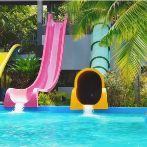 Sled And Barrel Water Slide 8-10mm Thick Fiberglass For Hotel Residential Swimming Pools  Games Equipment Fun Aqua Park