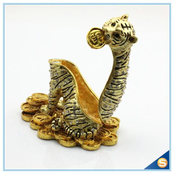 Home Decoration Tiger With Money Trinket Box Lucky Animal Trinket Box SCJ413