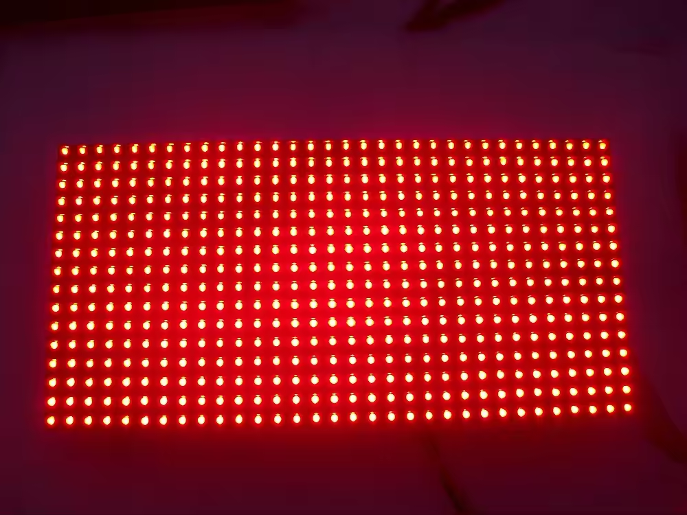 Single Green LED Panel for Indoor Display 32*16 Resolution 4s Scan Mode DIP Technology