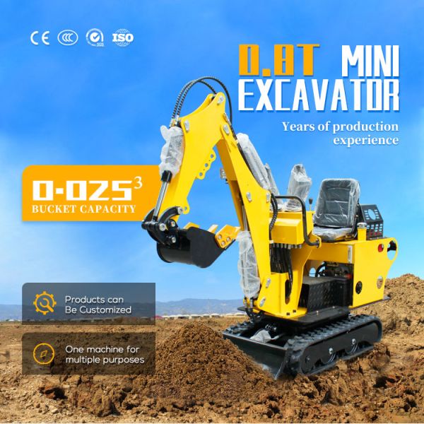 Farm Use Excavation Machine Earth Moving Machinery Agricultural Small Digger Chinese Mini Crawler Excavator for Sale