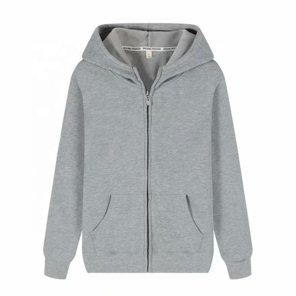 Os Hoodies Zippered respiráveis dos homens da mola da queda fecham acima o Hoodie com bolsos do zíper