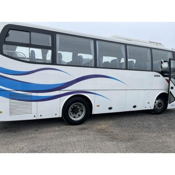 Used Kinglong Bus XMQ6859 37 Seats Steel Chassis Single Door Yuchia Rear Engine Euro III Used Tour Bus