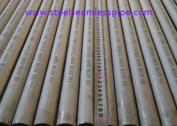 A tubulação sem emenda de aço inoxidável TP316L TP316Ti TP316H de ASTM A269 recozeu e conservou