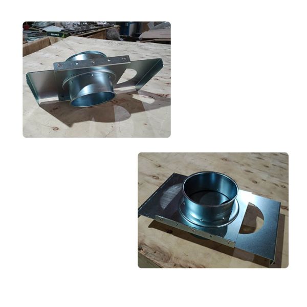 Dust Collection Fitting Manual Self Cleaning Blast Gates Galvanized Steel 4 Inch Od