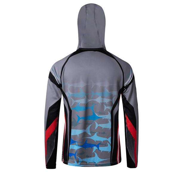 A roupa cinzenta da pesca do gelo da cor, livra os homens do projeto que pescam Hoodies