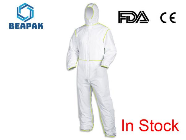 White Surgical Disposable Protective Coverall Nonwoven Microporous Film
