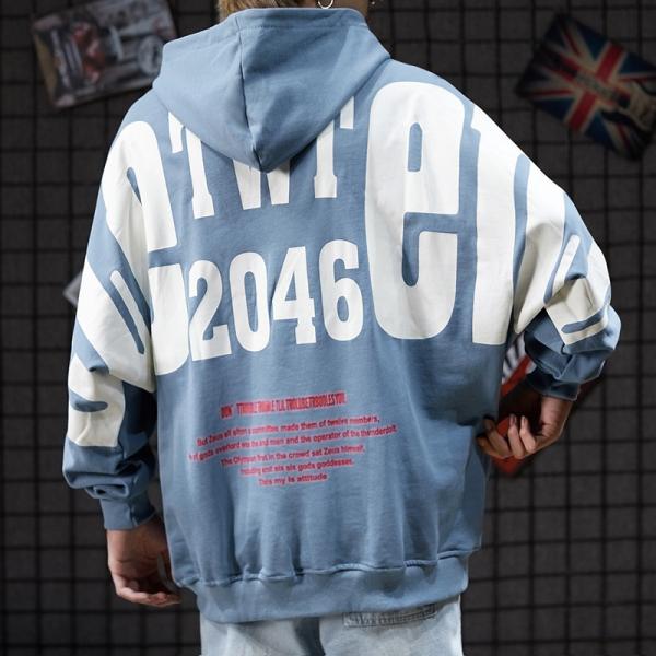 Os homens do skate do Spandex do algodão refrigeram Hoodies golpeiam a camiseta desproporcionado da luva com capa