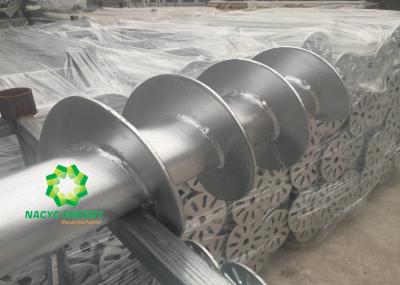 Âncoras de aço do parafuso da fundação do HDG/resistência de corrosão à terra do parafuso cargo da cerca