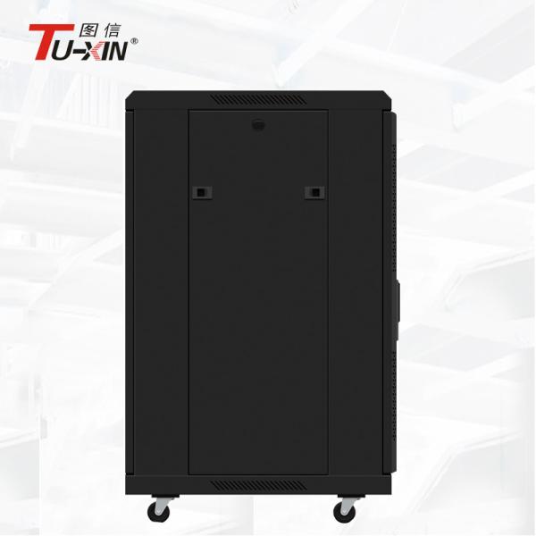 18U Mobile Server Rack 600 X 600mm  Powder Coating Surface Finish Adjustable Feet