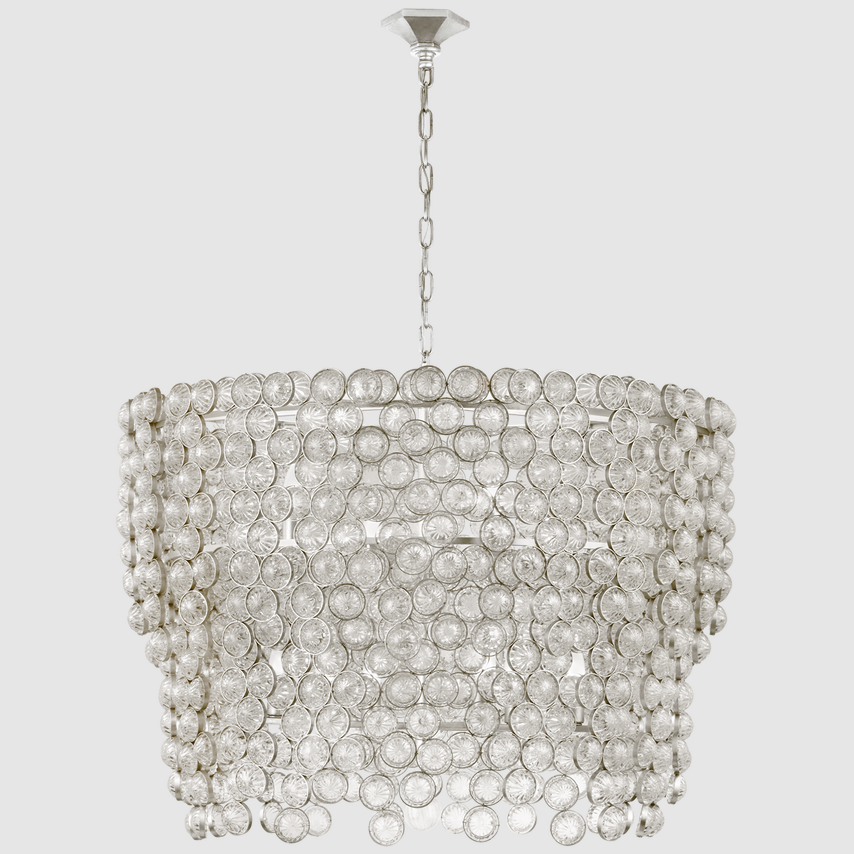 Customized Design Brass + K9 Crystal Pendant Light with 50000 Hours Lifespan for Luxury Chandelier