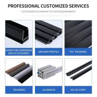 Custom Waterproof Plastic Trunking Sizes PVC Cable Duct U-Shaped Groove Extruded Profile