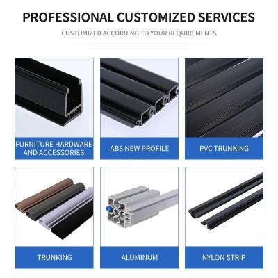 Tailles de tronc en plastique imperméable à l'eau personnalisées du câble en PVC duct profilé extrudé en rainure en U