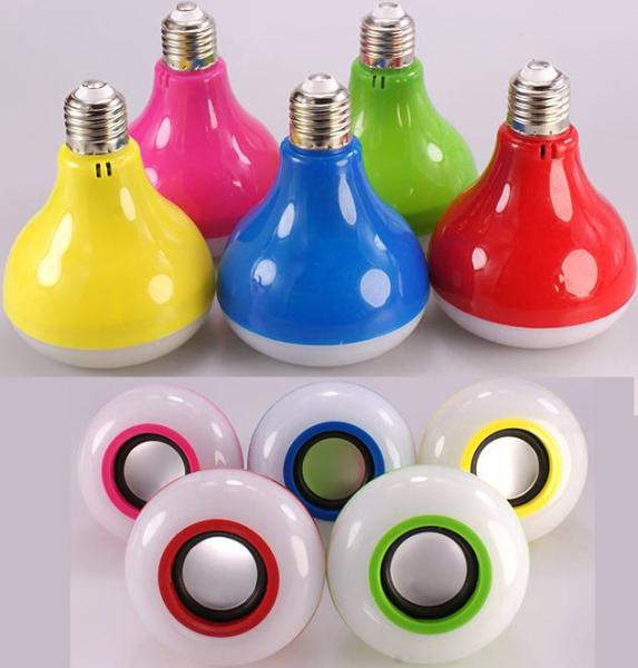 Remote Control Bluetooth Music Light Bulb 3W Speaker + 4W Lamps AC 90 - 240V