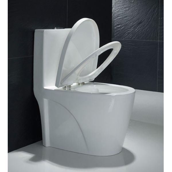 Верхний полный цельный вытянутый туалет с 11 дюймом грубый в чехле замедления