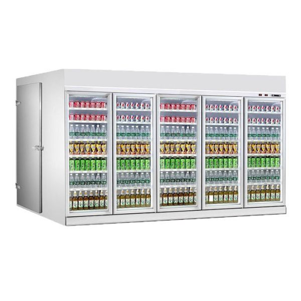 700mm Door R404a Walk In Cooler Freezer for drink Display