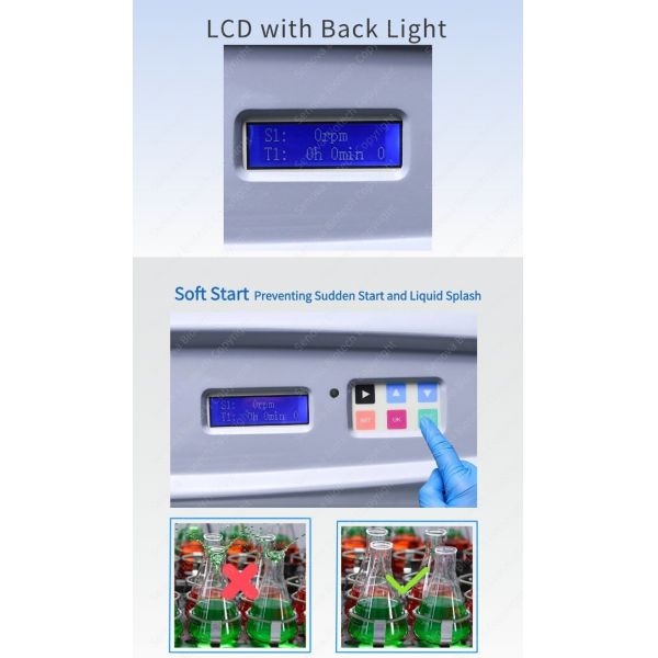 500mlx15 250mlx25 Benchtop Orbital Shaker Senova Biotech Lab Shaker DBS-602