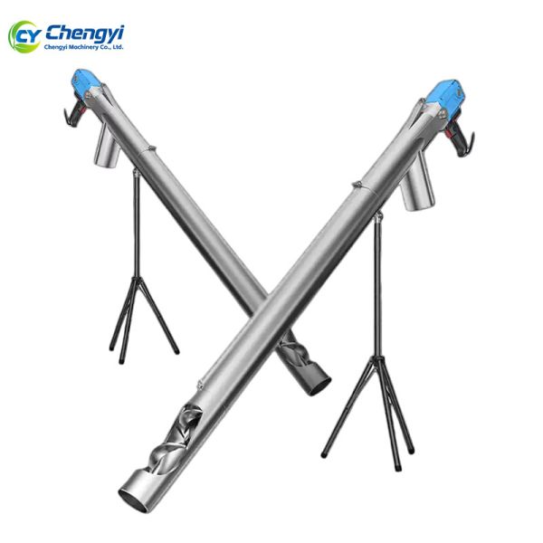 Steel Grain Conveyor Durable Screw Auger Conveyor Handling Transport Equipment