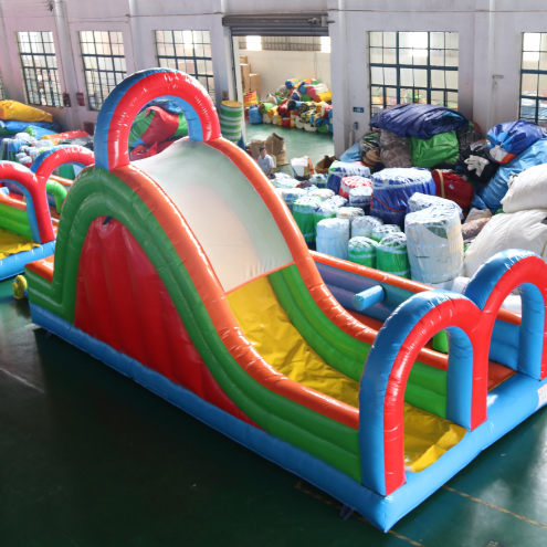 Colorful Inflatable Bounce House and Slide Combo for Kids Parties Parks and Rentals