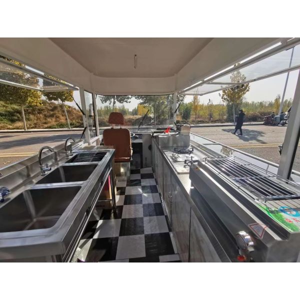 110v/220v Electric Vendor Carts Hot Dog Mobile Food Truck with Soybean Material