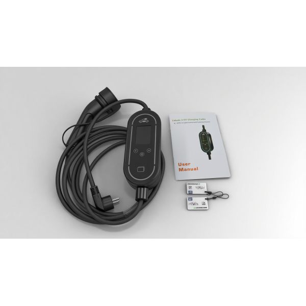 11KW Type2 EV Portable Charger with 2.4 inch Screen  EV Portable Charger with APP Control