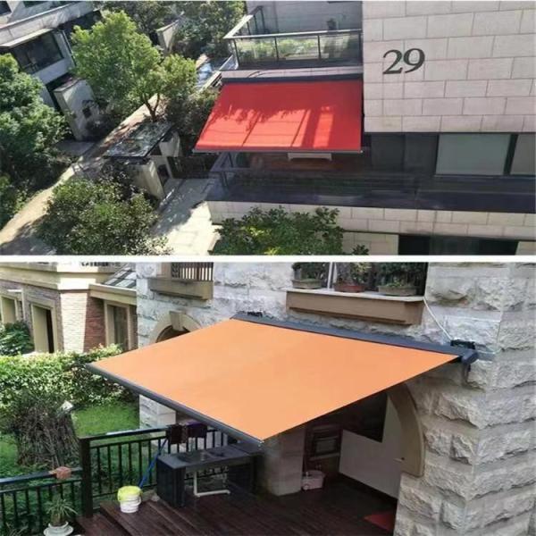 UV Protection Outdoor Sunshade Awning 10x10 Feet Sun Shade Canopy Retractable