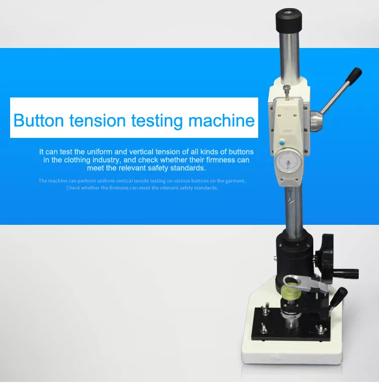 Manual Snap Button Textile Testing Machine ASTM PS79-96 Pull Tensile Tester