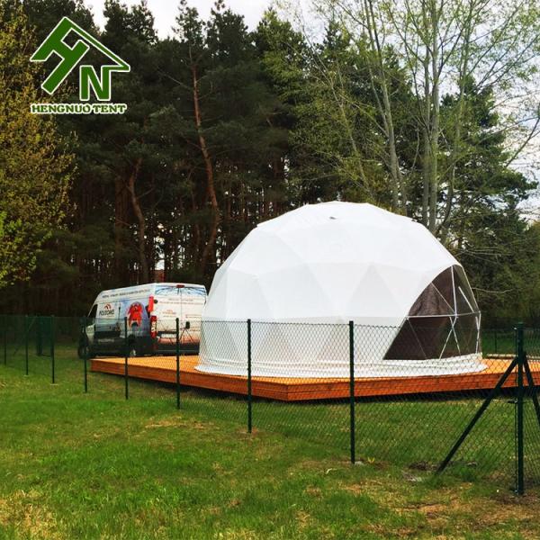 Galvanized Steel Tube Geodesic Dome Tent Heated Eco Hotel Decoration Prefab Dome Desert Tent