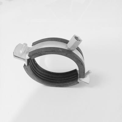 A vibração da página por exemplo que umedece o zinco chapeou o canal do suporte da montagem da braçadeira para a linha M10 da tubulação