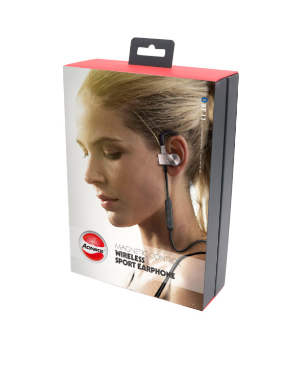 Наушник Bluetooth магнита металла ожерелья V4.2 110mAh беспроводной