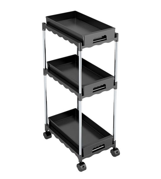 5 Tiers Freestanding Kitchen Rack , Kitchen Storage Cart For Vegetable ODM
